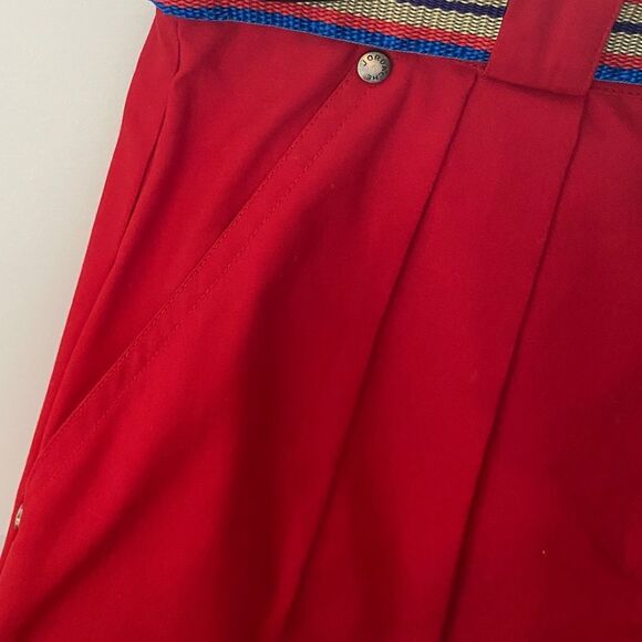 80s Vintage Jordache A-Line Skirt Sz 10 High Rise Grosgrain Belt Stranger Things - Picture 5 of 9